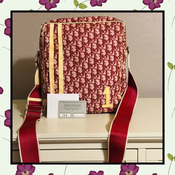 Dior trotter print large messenger/crossbody bag EUC! - Picture 1 of 8
